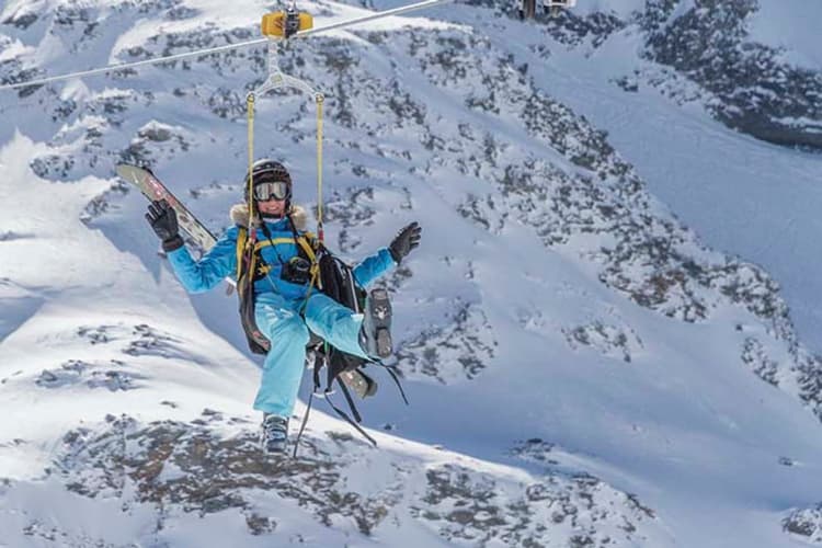 La Tyrolienne in Val Thorens Hoogste zipline ter wereld